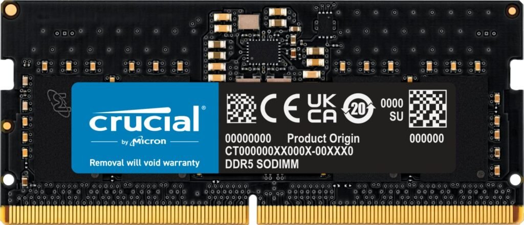 Crucial RAM 8GB DDR5 4800MHz CL40 Memoria del Portátil CT8G48C40S5 ...