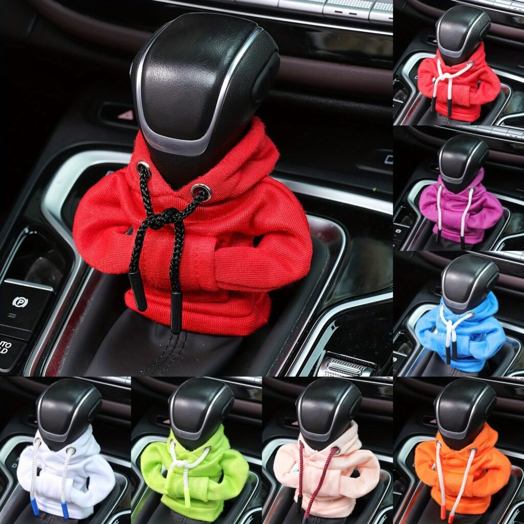 Mini Sudadera Con Capucha De Moda Para Perilla De Palanca De Cambios Automática, Decoración De Accesorios Interiores