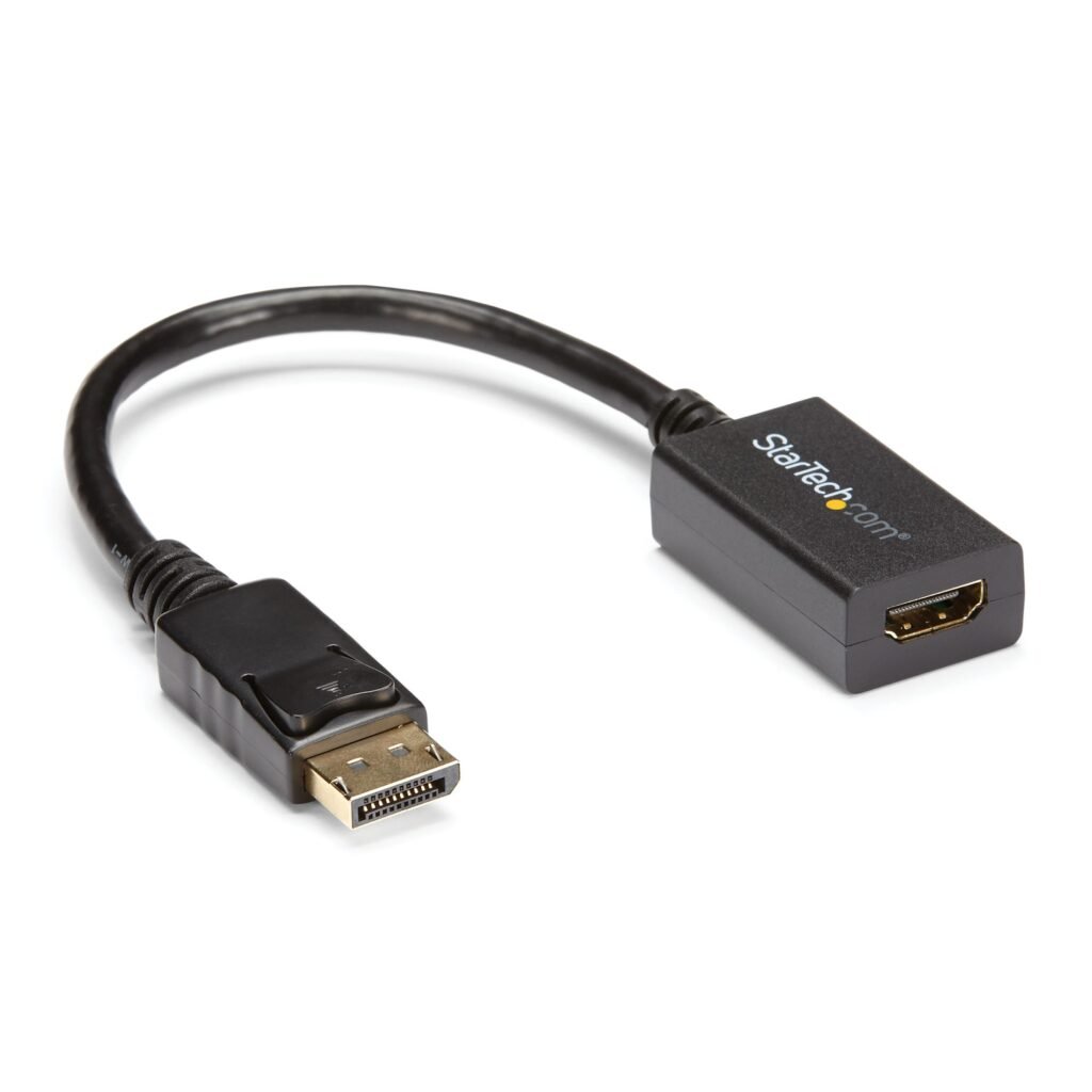 Adaptador DisplayPort a HDMI, DP 1.2 a HDMI Video Converter 1080p, DP a HDMI Monitor/adaptador de cable de pantalla Dongle, DP pasivo a HDMI...