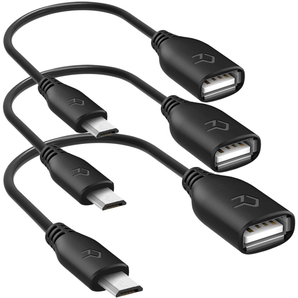 Amazon.com: Rankie Adaptador micro USB (macho) a USB 2.0 (hembra ...