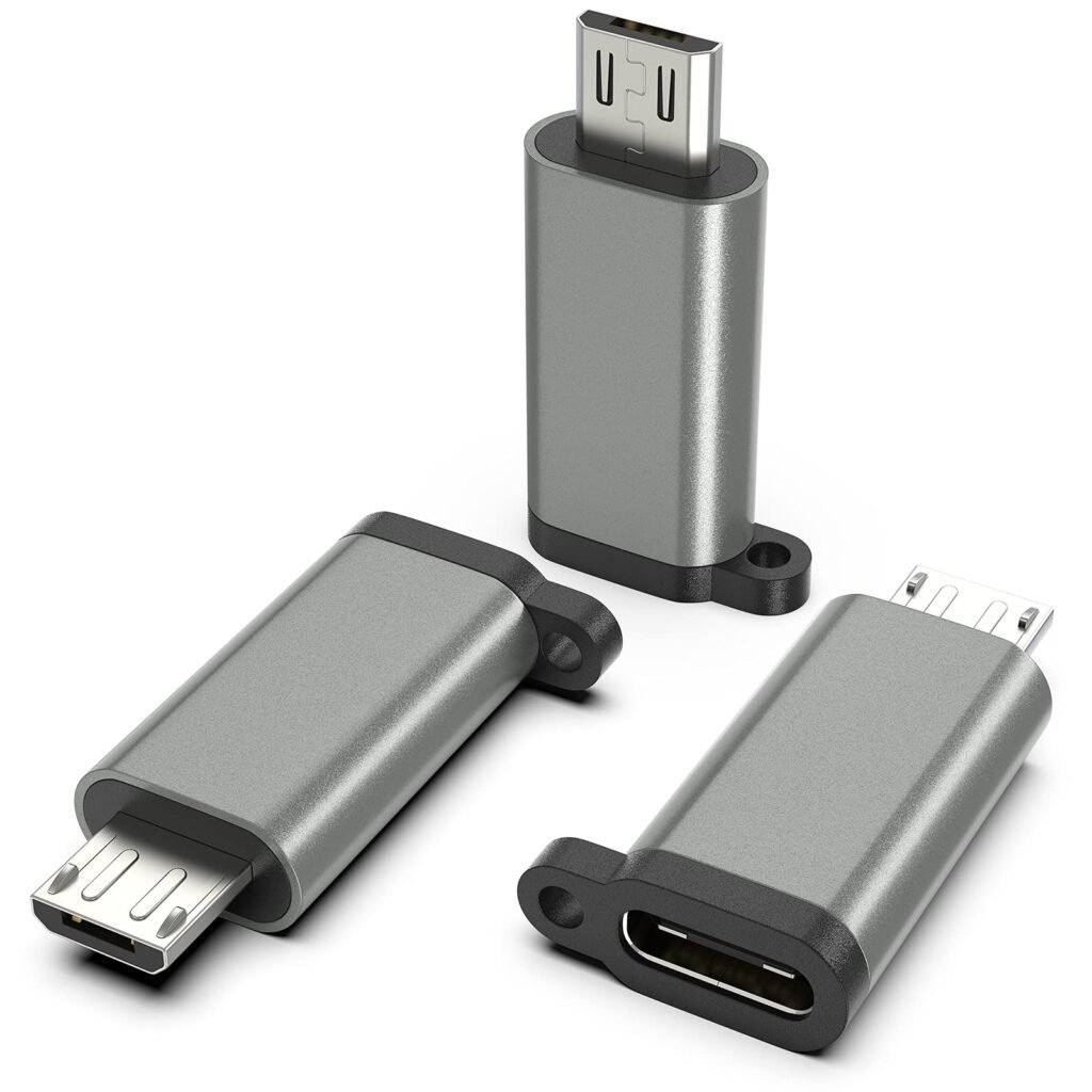 Amazon.com: Adaptador USB-C a Micro USB, paquete de 3 unidades USB ...