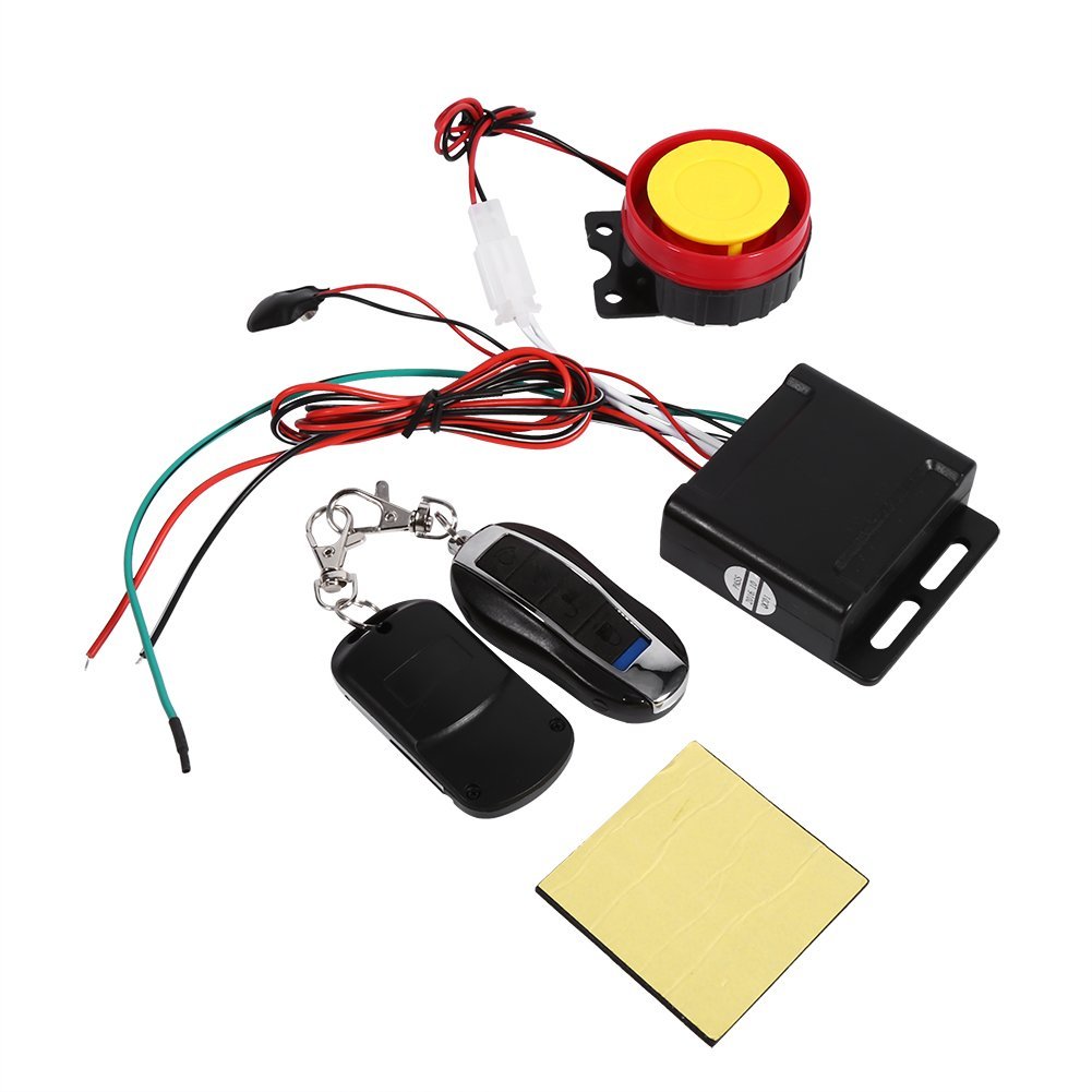 Sistema de alarma para motocicleta, 12 V, kit de seguridad antirrobo, universal para bicicleta, alarma de seguridad antirrobo, con doble control...