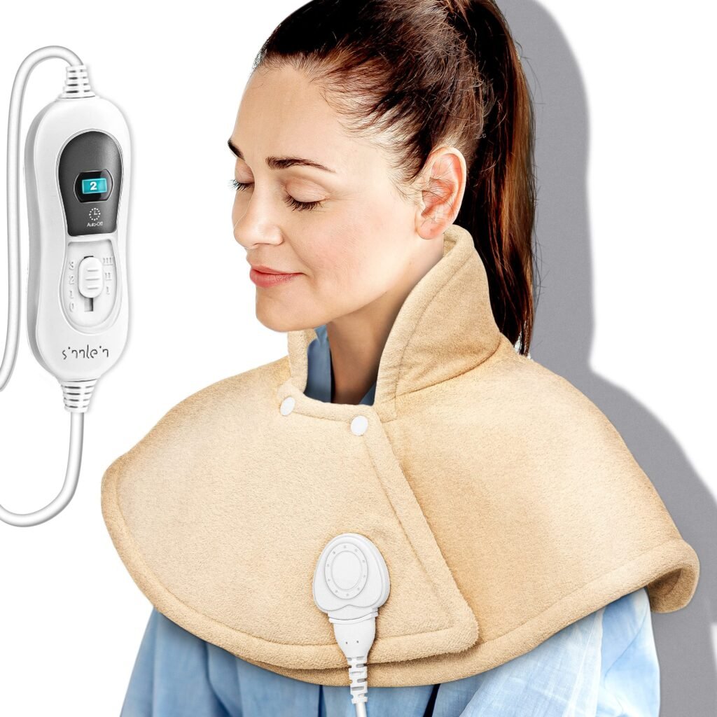 sinnlein Almohadilla Eléctrica para Cervicales, Hombros, Cuellos y Espalda |