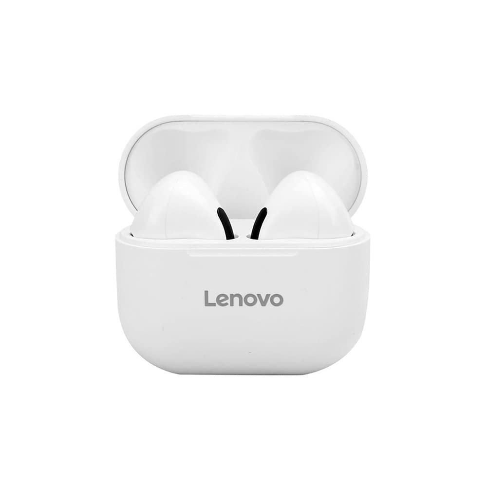 Lenovo - Auriculares deportivos Lenovo TWS con control táctil y caja de carga de 230 mAh