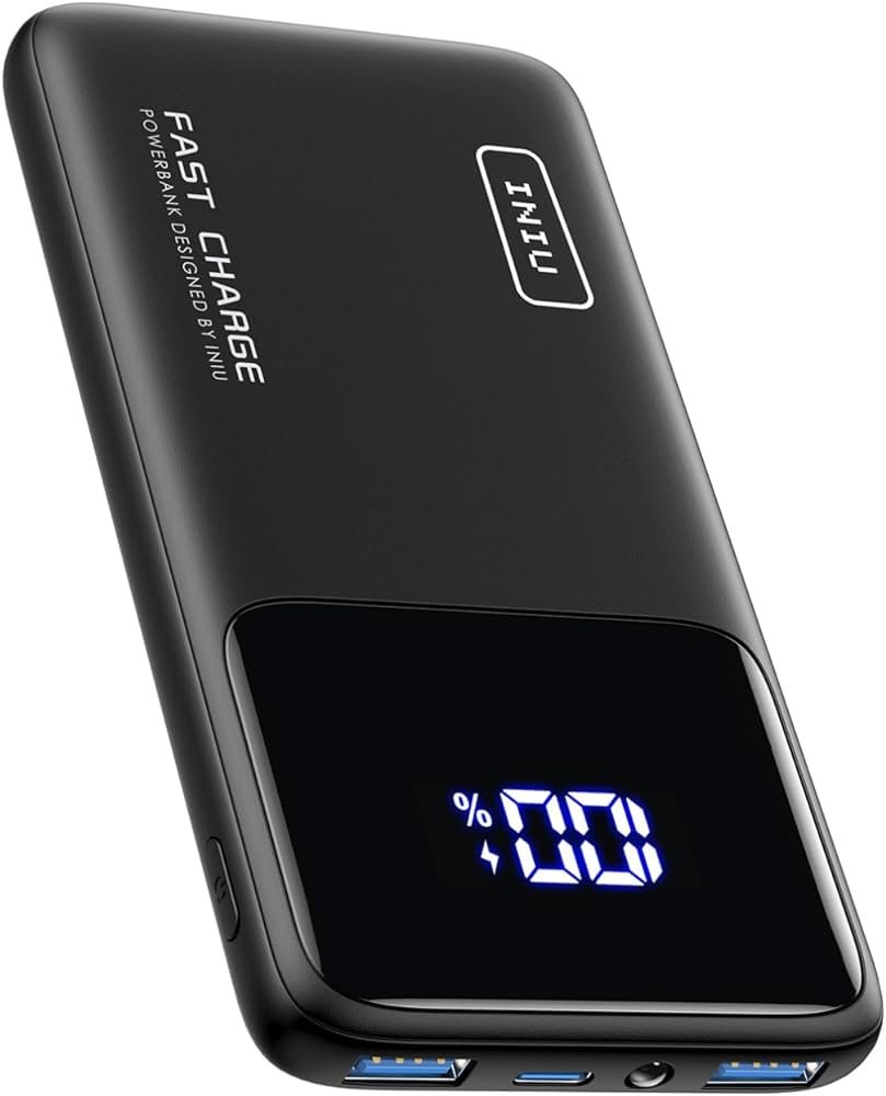 INIU Power Bank, 22.5W 10500mAh Bateria Externa Carga Rapida, Bateria Portatil PD3.0 QC4.0 Powerbank USB C Entrada y Salida Compatible con iPhone 15 14 13...
