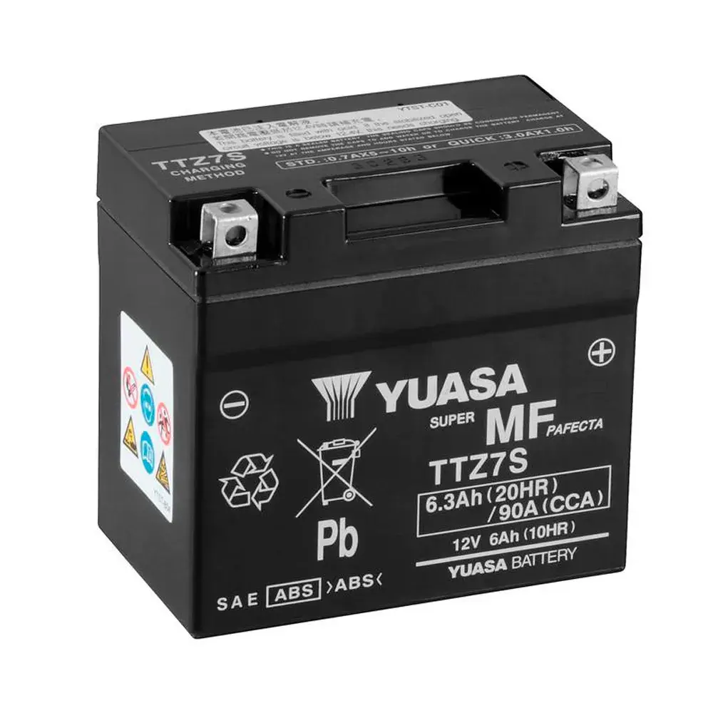 Batería De Moto YUASA TTZ7S-BS 6Ah 12V - Volta Baterias