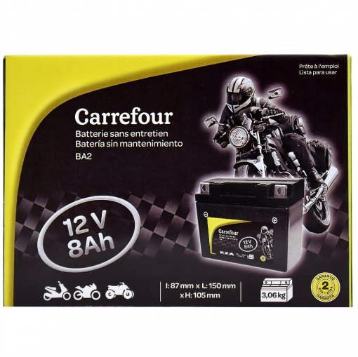 Batería de Moto 12V 8AH Carrefour |