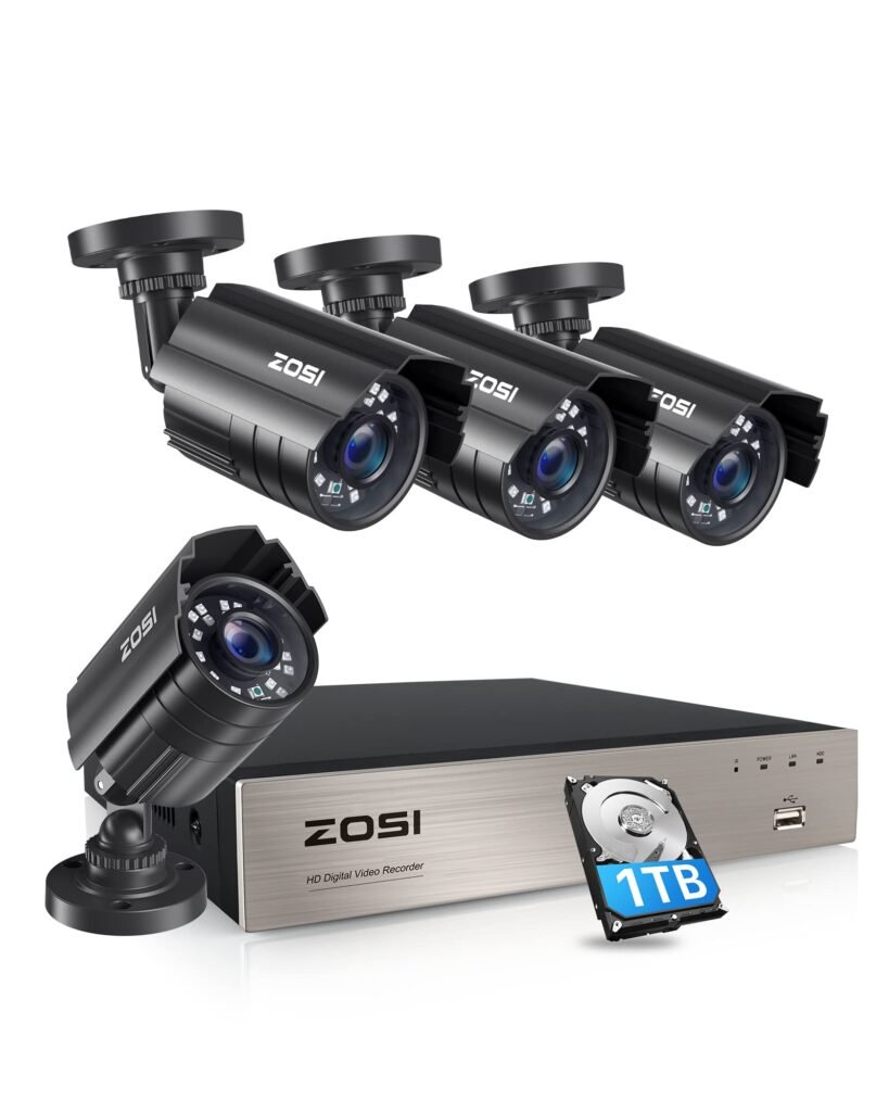 Amazon.com: ZOSI 8CH Sistema de Seguridad HD-TVI Cámaras de 1080N ...
