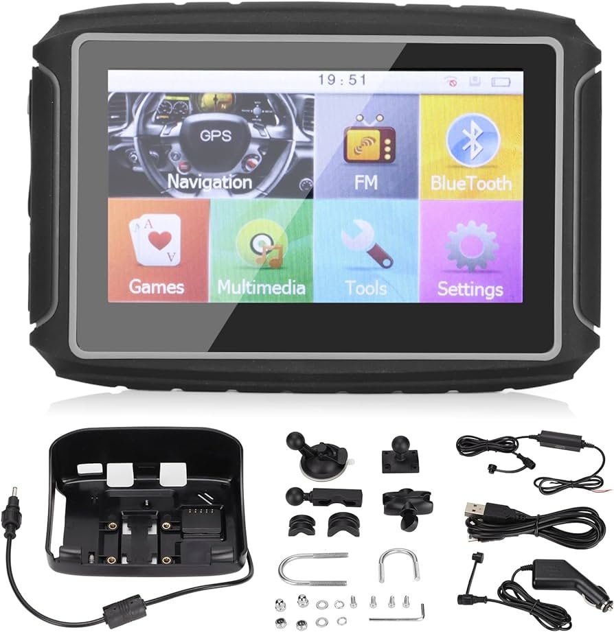 Amazon.com: Dispositivo de navegación GPS para motocicleta ...
