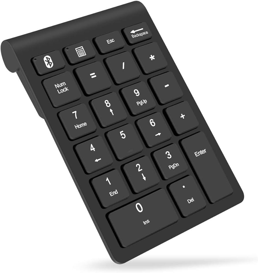 Amazon.com: Foloda Bloc numérico inalámbrico Bluetooth, teclado ...