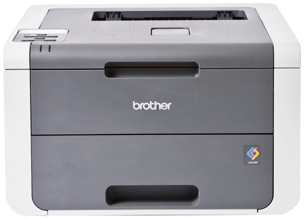 Brother Impresora Láser Color HL-3140CW (USB 2.0, WLAN) Gris/Blanco...
