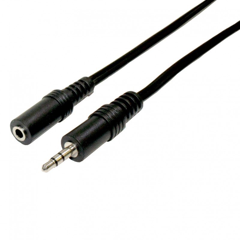 Conexión Audio jack 3.5mm macho-hembra estéreo