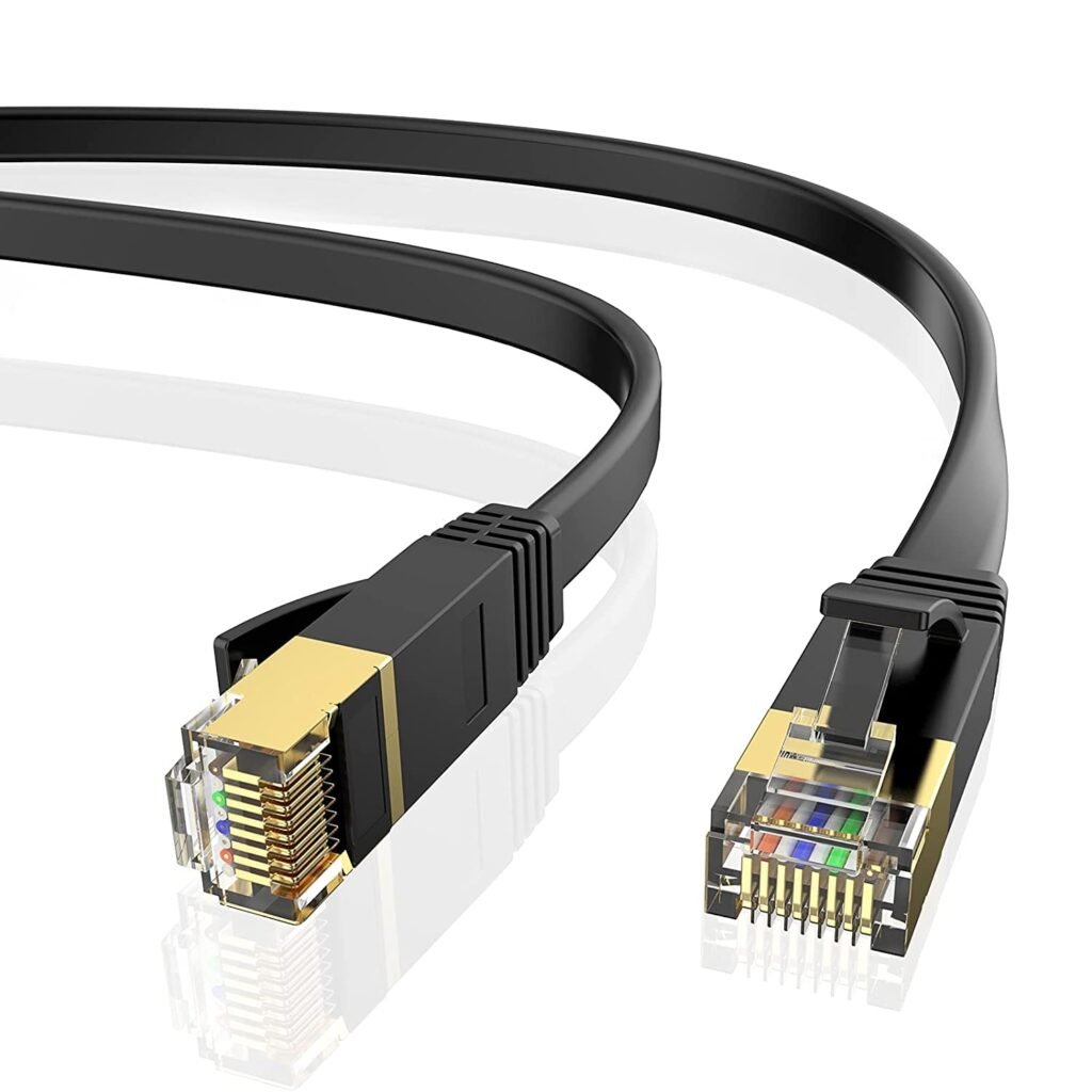 Cable Ethernet Cat7, 10 Metro Cable de Rojo con Conector RJ45 (10...