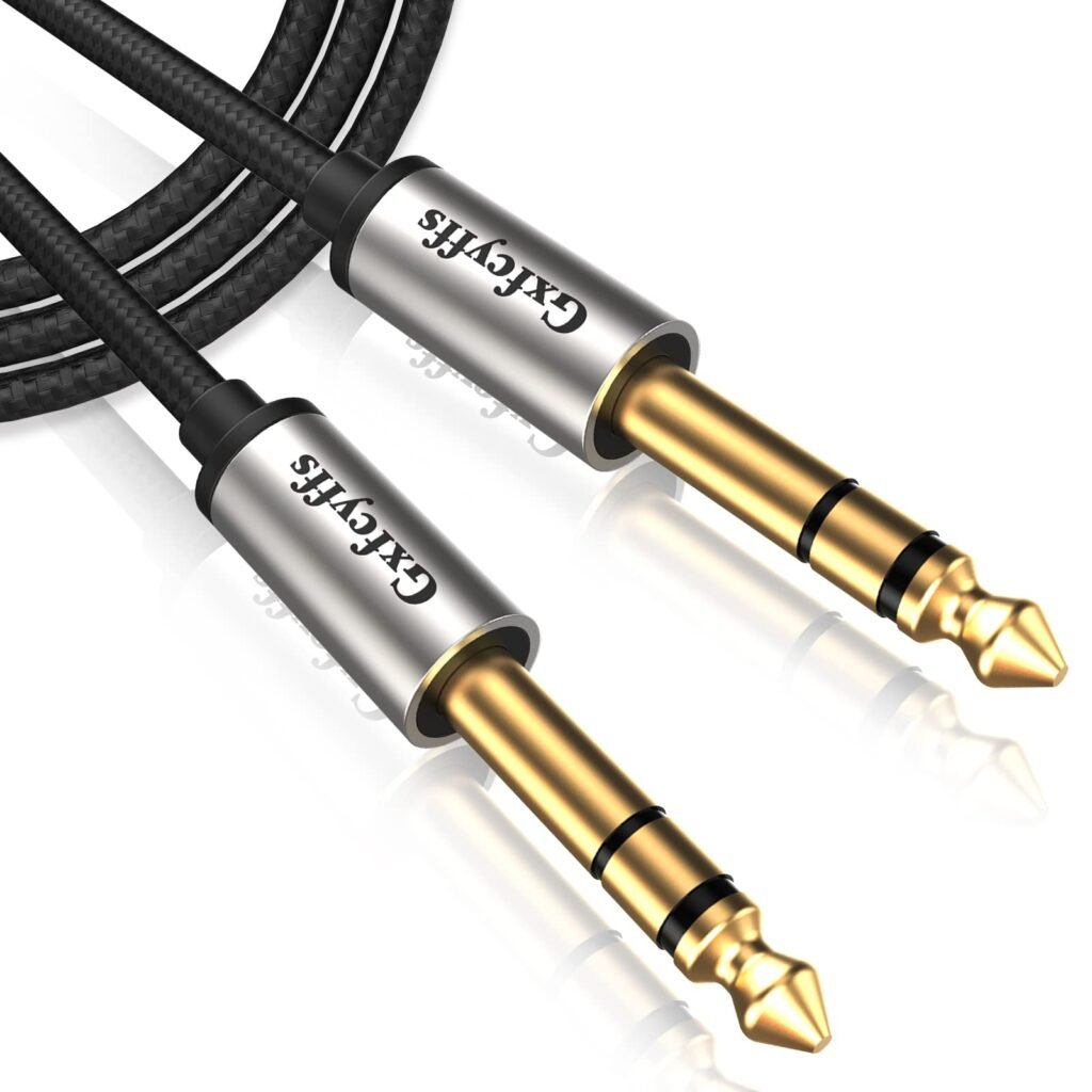 Gxfcyffs Cable 6.35 a 6.35 Estereo 3M, Cable Guitarra Electrica de...