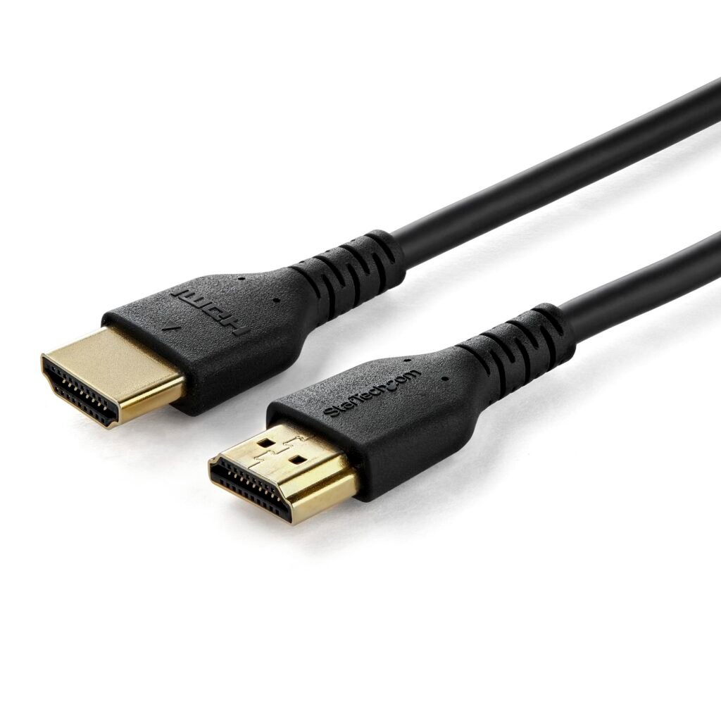 Cable HDMI 2.0 certificado premium de 6 pies (2 m) con Ethernet - UHD 4K 60 Hz HDR duradero de alta velocidad - Cable HDMI M/M resistente con fibra de aramida - TPE - Ultra HD...