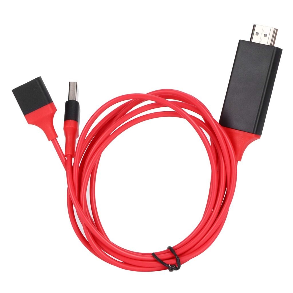 Cable HDMI, teléfono móvil a TV 1080P universal HDMI HDTV para AV Cable adaptador para teléfono celular Tablet, para reproducir vídeo/audio/música