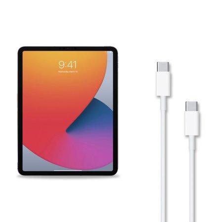 Cable oficial Apple iPad mini 6 2021 6.ª generación USB-C a C - 1 m - Blanco