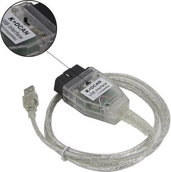 Interfaz K+DCAN USB OBD2 para BMW con interruptor kdcan cable inpa bmw |