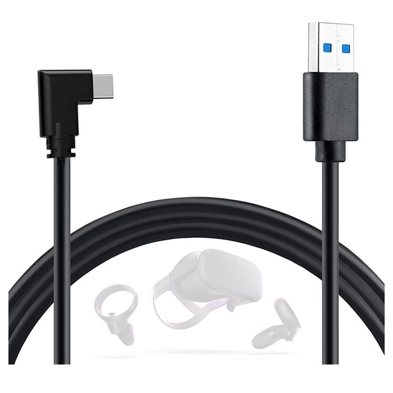 Cable de enlace VR para PC USB tipo C de alta velocidad - Oculus Quest, Quest 2 ...