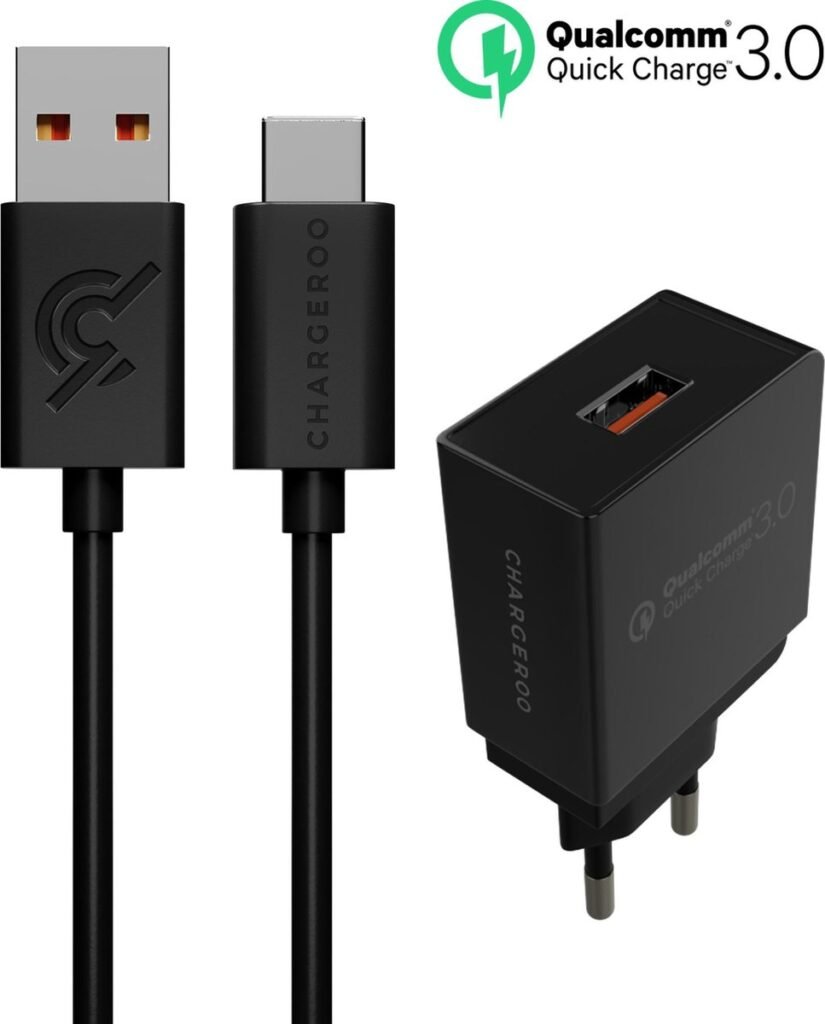 Cargador USB-C con cable y cargador - Qualcomm Quick Charge 3.0 ...
