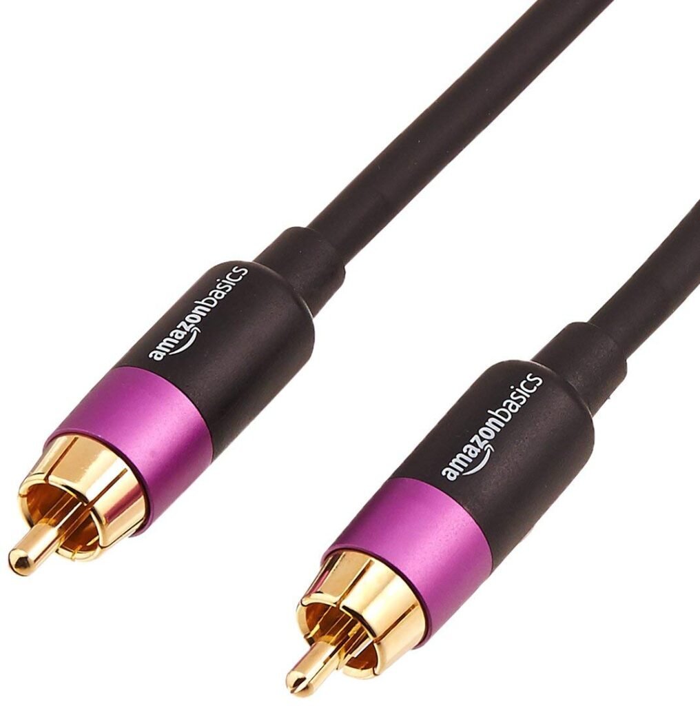 Amazon Basics-Cable para subwoofer (10,7 m), Negro: Amazon.es...