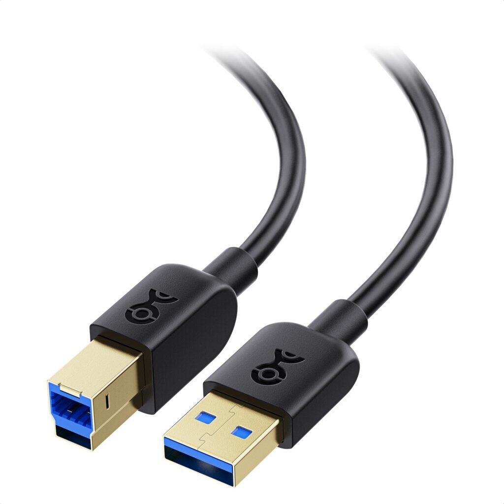Cable Matters Cable USB 3.0 de 3 m (cable USB 3, cable USB 3.0 A a B) en negro 3 metros