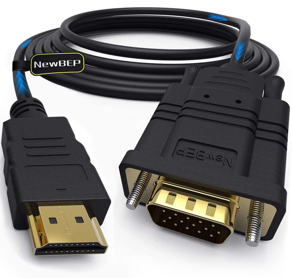 Amazon.com: Cable adaptador HDMI a VGA, HDMI macho chapado a VGA ...
