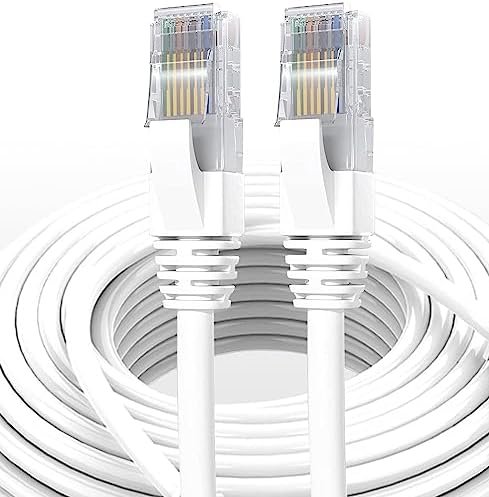 Elfcam® - Cable de 15m de Red Ethernet Cat 7, SFTP 100% Cobre 28AWG...