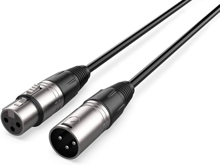 Audibax Silver Cable XLR Macho a XLR Hembra - Longitud 5 Metros - Conectores OFC de Alta Transmisión de Señal - Recubrimiento de PVC - Máximo...