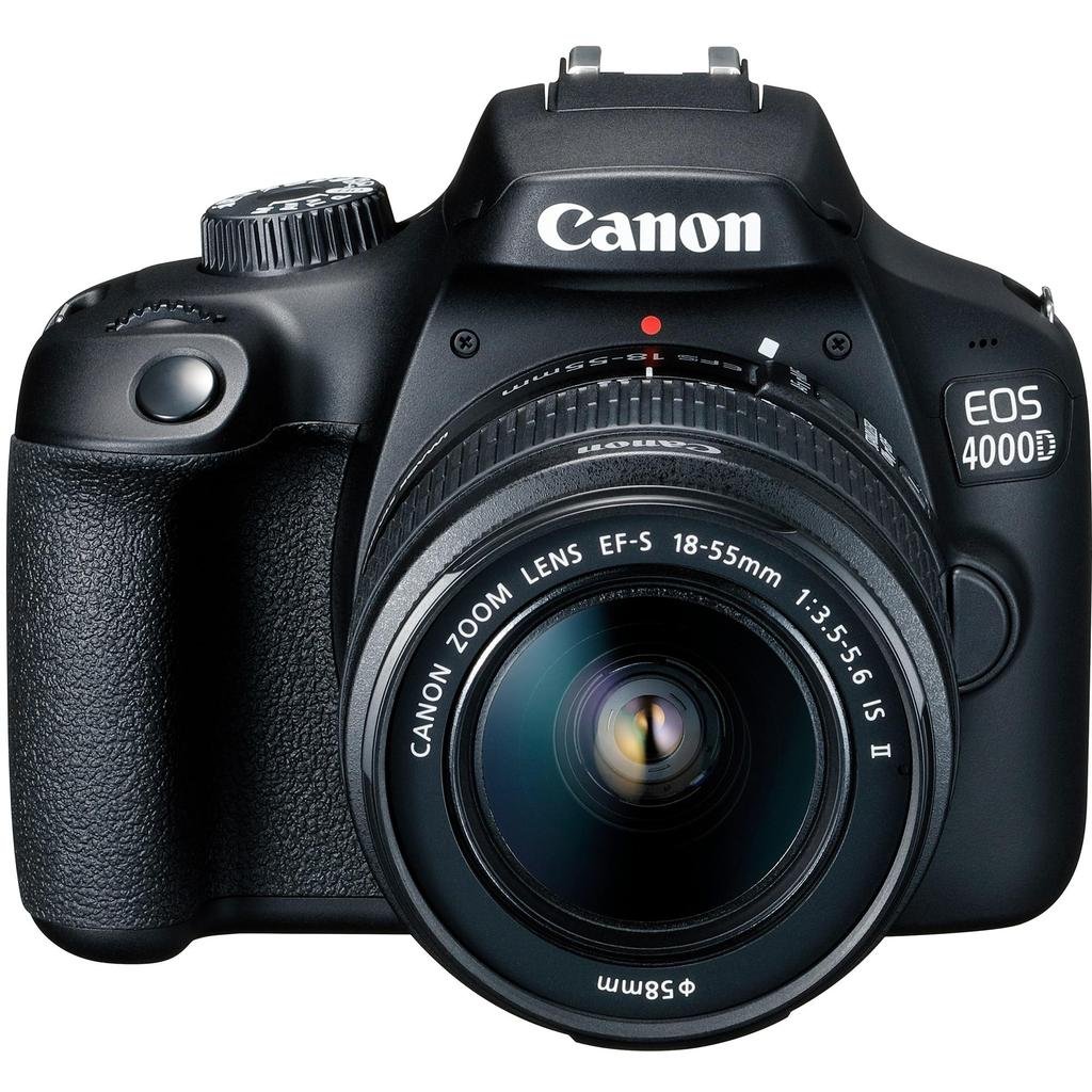 Réflex Canon EOS 4000D - Negro + Lente 18-55mm f/3.5-5.6III |