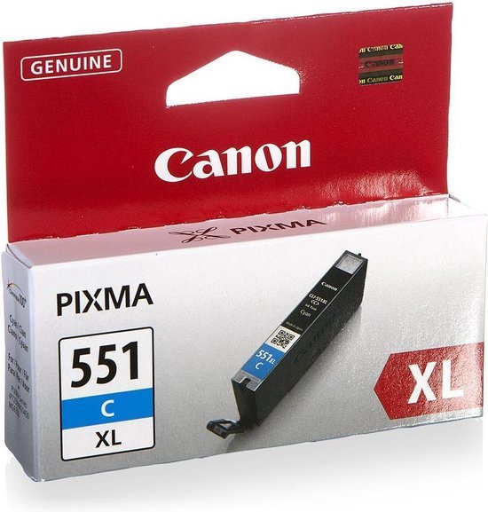 Canon CLI-551XL - Cartucho de tinta / Cyaan / Alta capacidad |