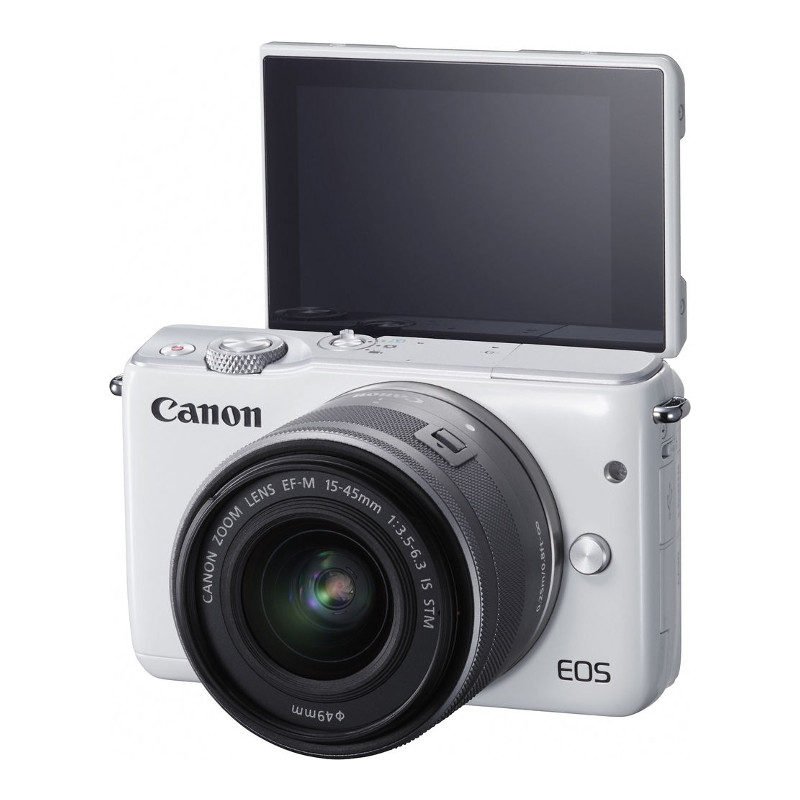 Canon EOS M10 Blanco + 15-45 mm IS STM Plata |