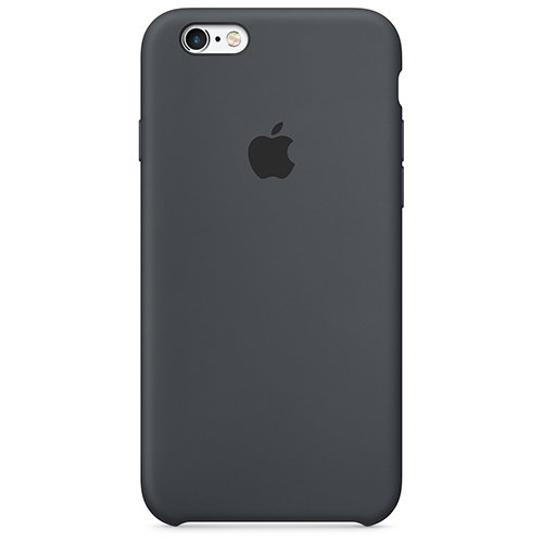 Funda Apple de silicona para iPhone 6s, 6 Plus - Gris carbón ...