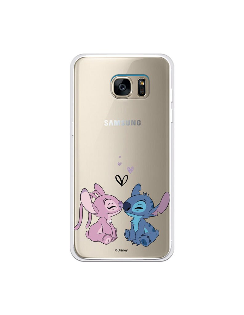 Funda para Samsung Galaxy S7 Edge Oficial de Disney Angel & Stitch...