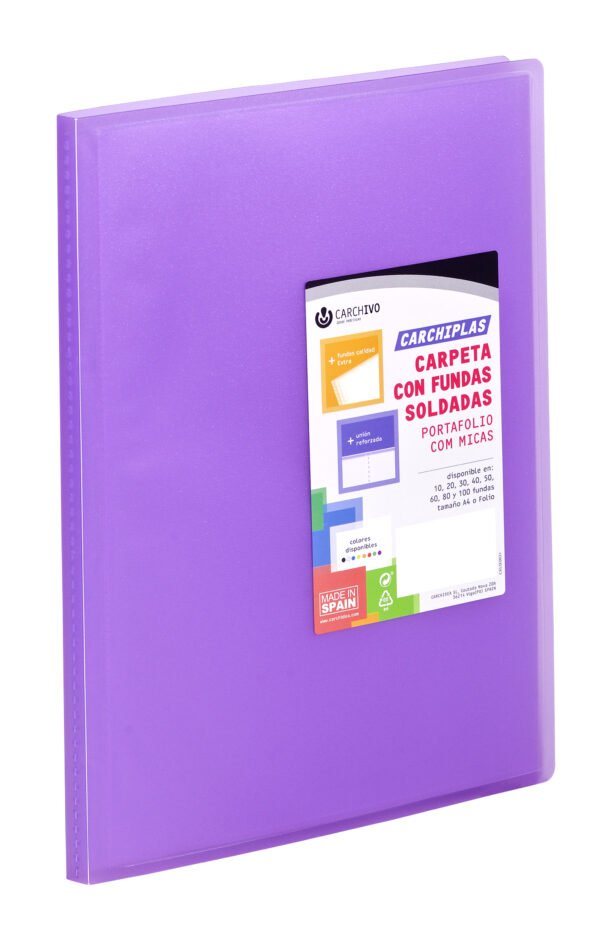 CARPETA FUNDAS PP Carchivo 20 F VIOLETA