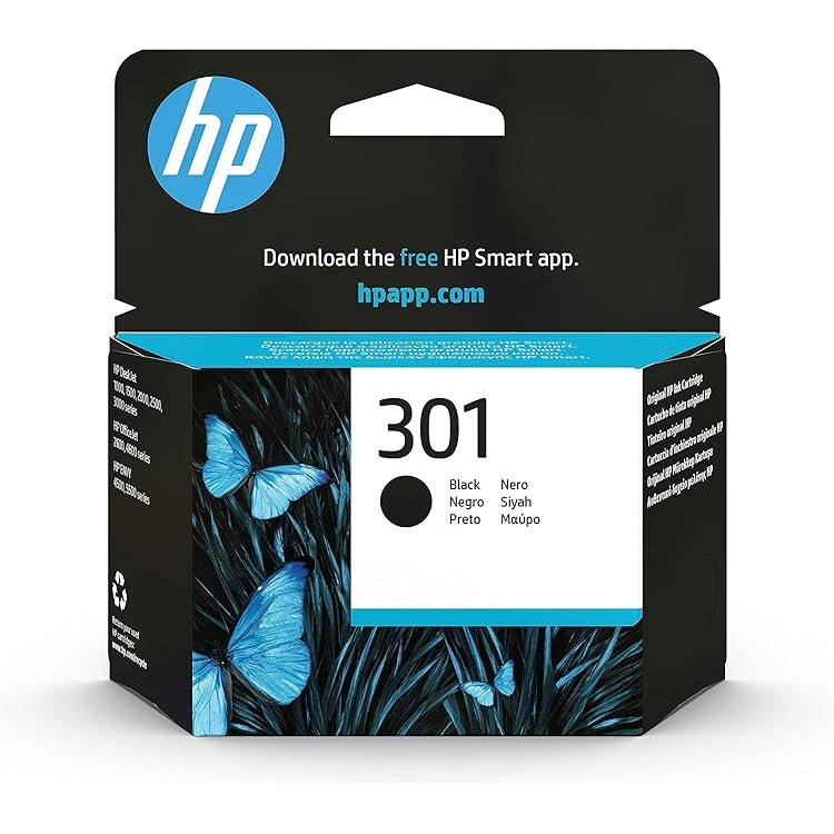 HP CH561EE#301 - Cartucho de tinta negra HP 301 para Deskjet y ...