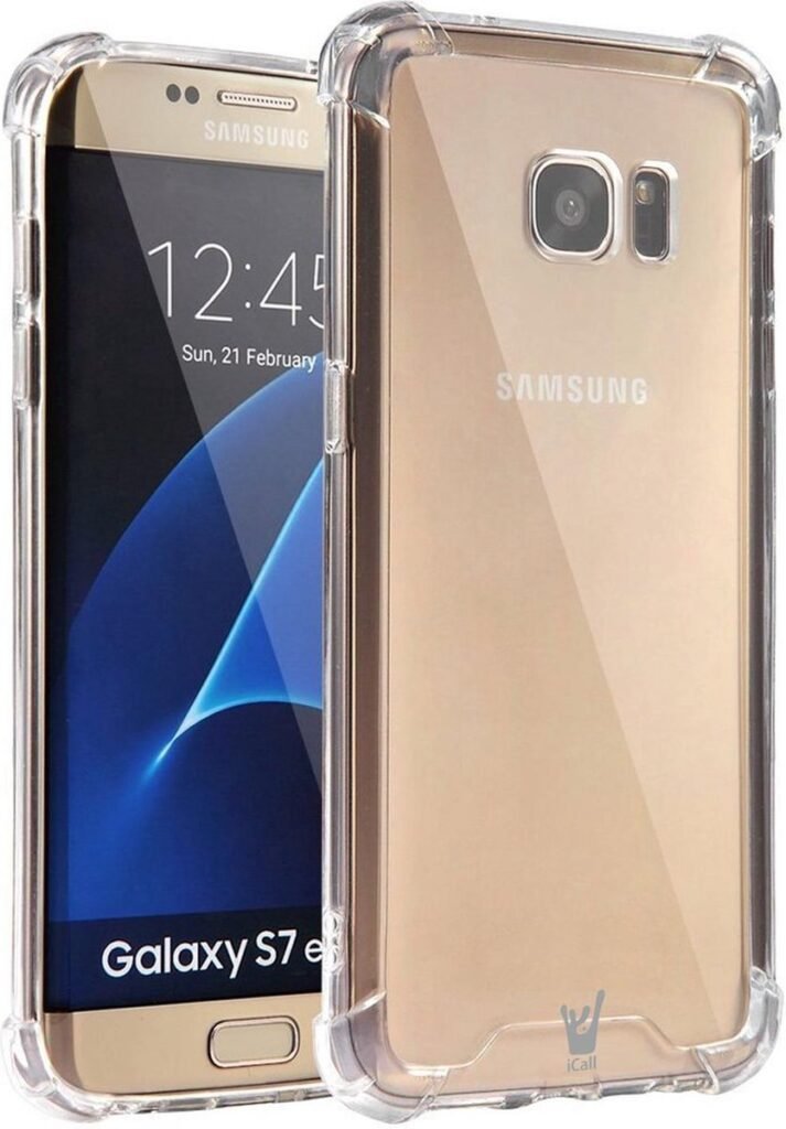 Hoesje geschikt para Samsung Galaxy S7 Edge Hoesje Transparant ...